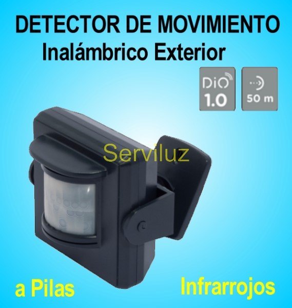 Detector Movimiento Inalámbrico Exterior DIO Sensor Pir a Pilas Detector Movimiento Inalámbrico Exterior DIO Sensor Pir a Pilas